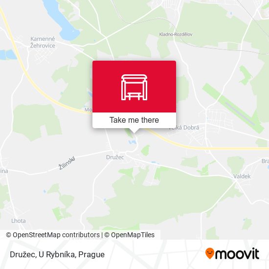 Družec, U Rybníka map