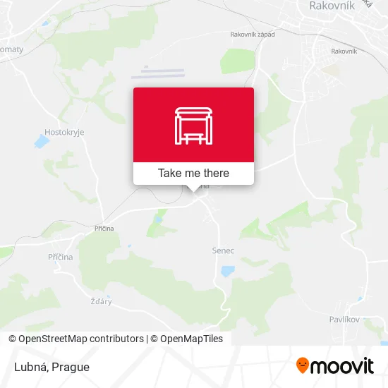 Карта Lubná