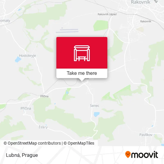 Карта Lubná