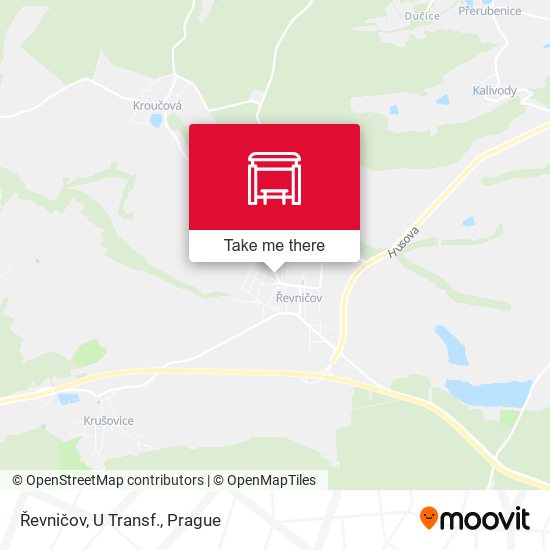 Карта Řevničov, U Transf.