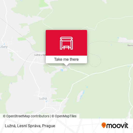 Lužná, Lesní Správa map