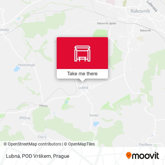 Lubná, POD Vrškem map