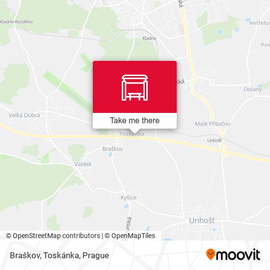 Карта Braškov, Toskánka