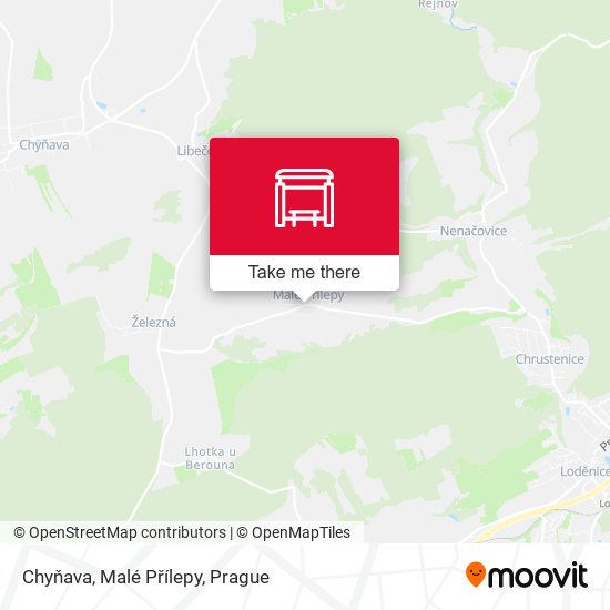 Chyňava, Malé Přílepy map