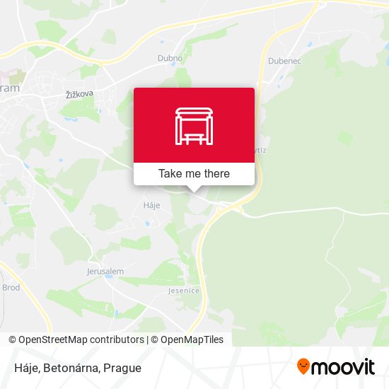 Háje, Betonárna map