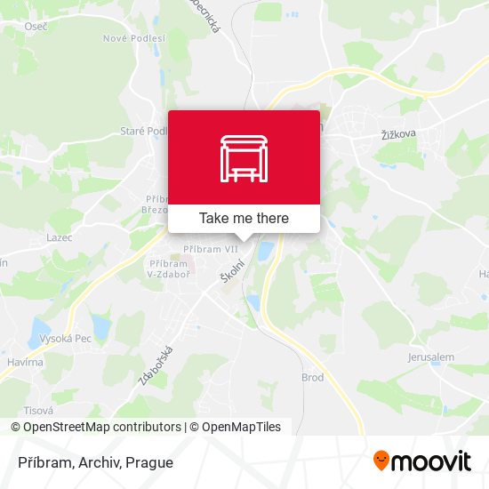 Příbram, Archiv map