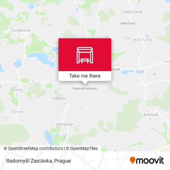 Карта Radomyšl Zastávka