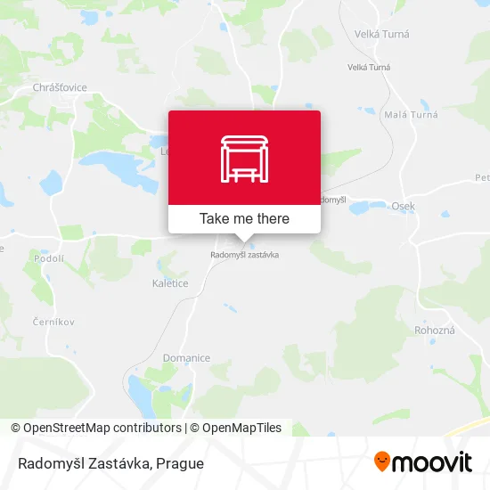 Карта Radomyšl Zastávka