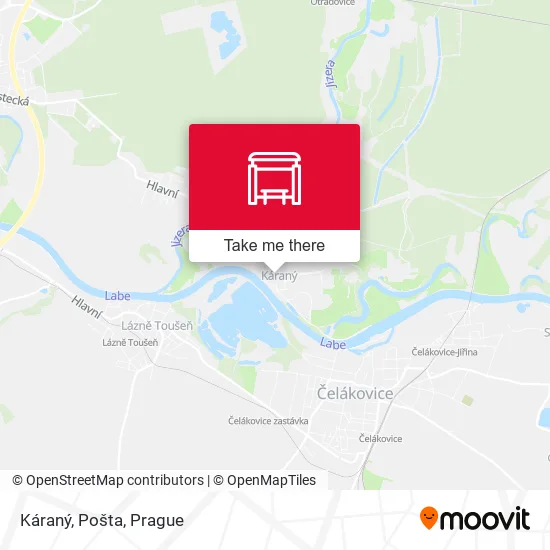 Карта Káraný, Pošta