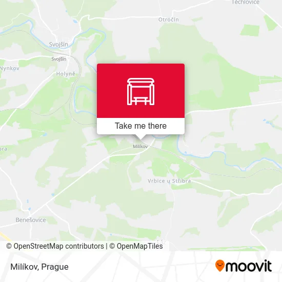 Карта Milíkov