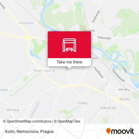 Карта Kolín, Nemocnice