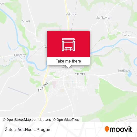Карта Žatec, Aut.Nádr.
