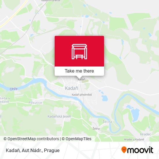 Kadaň, Aut.Nádr. map