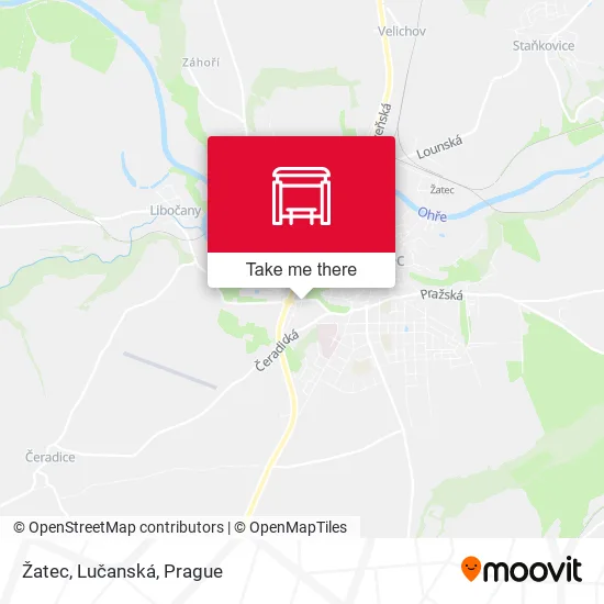 Карта Žatec, Lučanská