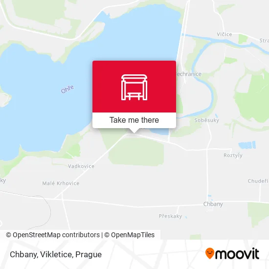 Карта Chbany, Vikletice