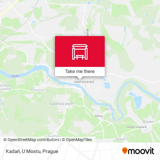 Карта Kadaň, U Mostu