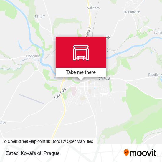 Žatec, Kovářská map