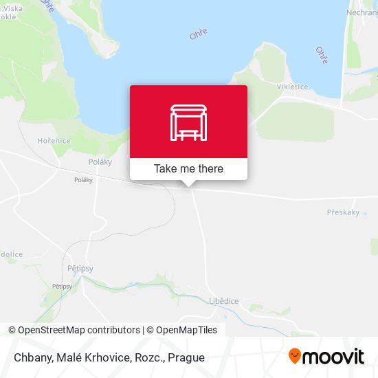 Chbany, Malé Krhovice, Rozc. map