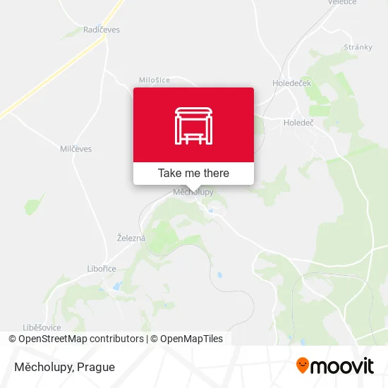 Карта Měcholupy
