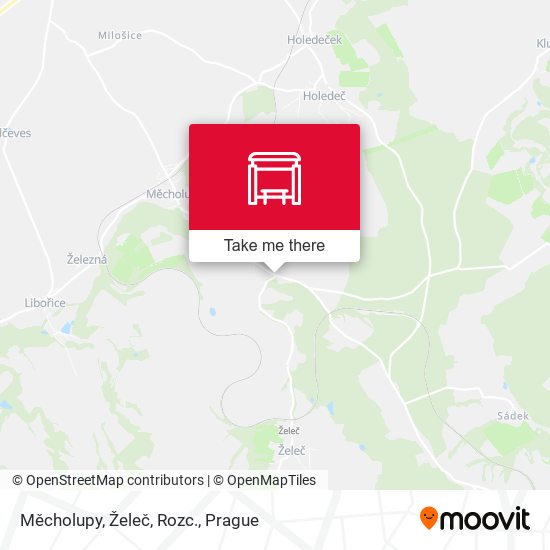 Měcholupy, Želeč, Rozc. map