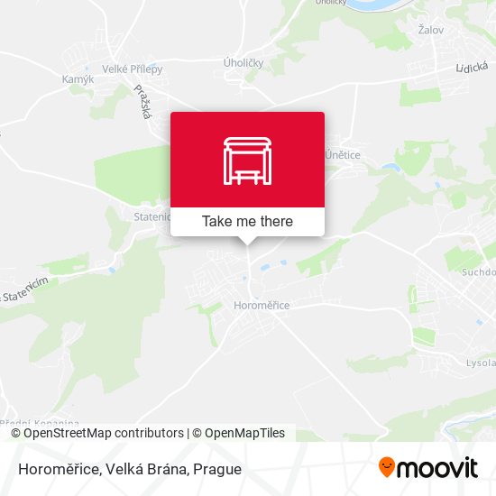Horoměřice, Velká Brána map