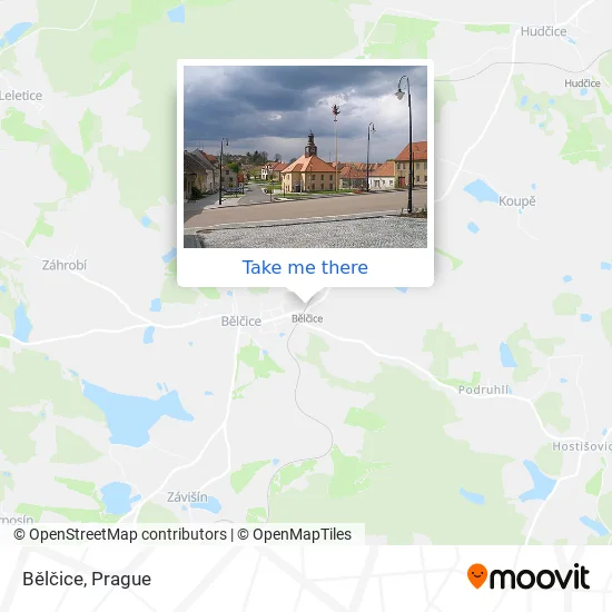 Карта Bělčice