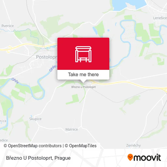 Карта Březno U Postoloprt