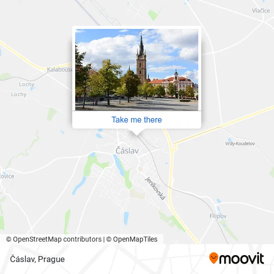 Карта Čáslav