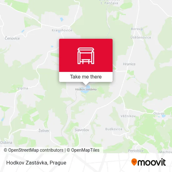 Карта Hodkov Zastávka
