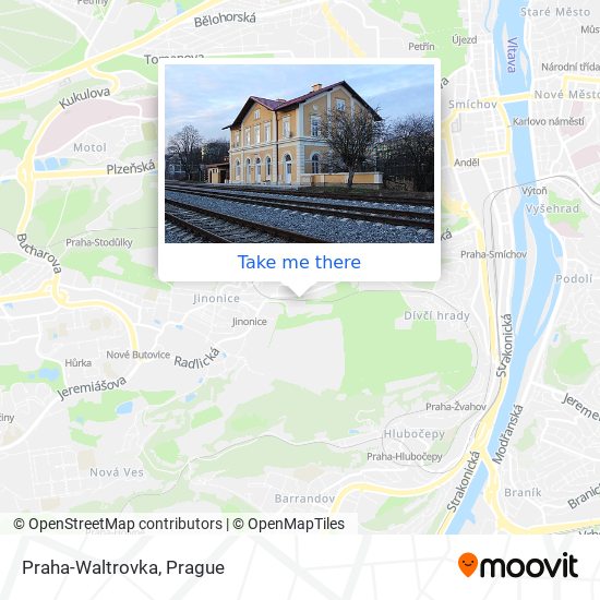 Карта Praha-Waltrovka