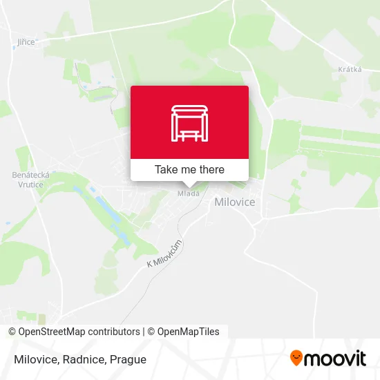 Карта Milovice, Radnice