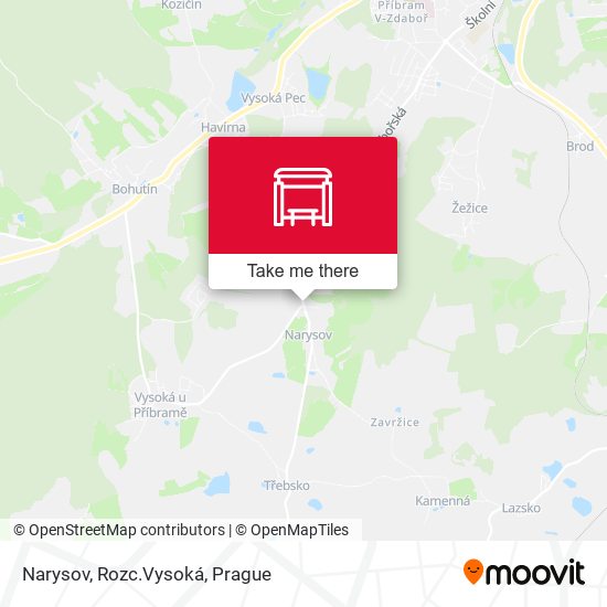 Карта Narysov, Rozc.Vysoká