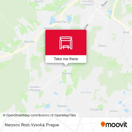 Карта Narysov, Rozc.Vysoká