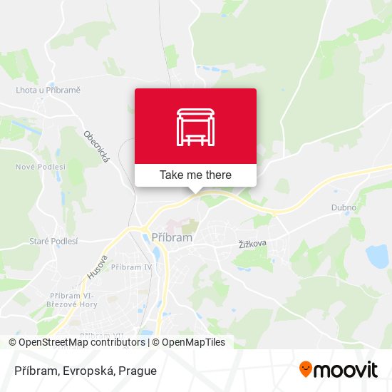 Příbram, Evropská map
