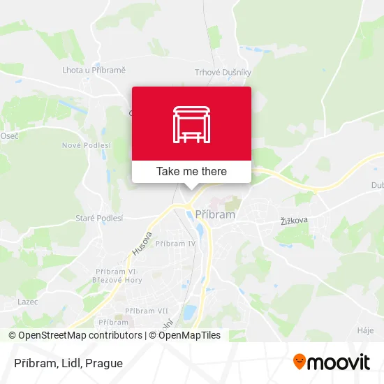 Карта Příbram, Lidl