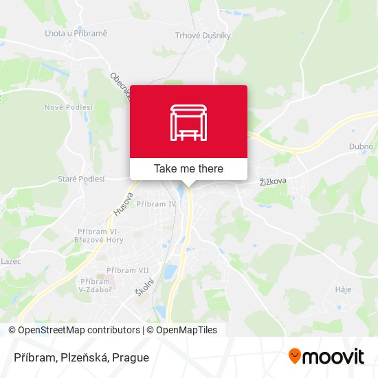 Příbram, Plzeňská map