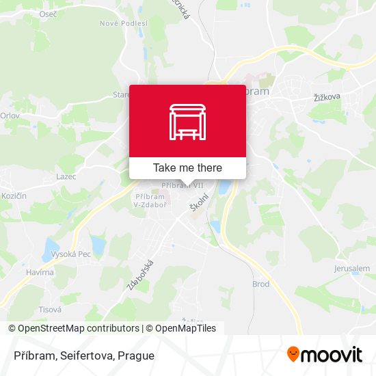 Příbram, Seifertova map