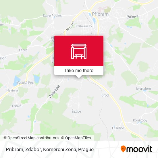 Příbram, Zdaboř, Komerční Zóna map