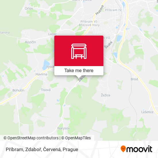 Příbram, Zdaboř, Červená map