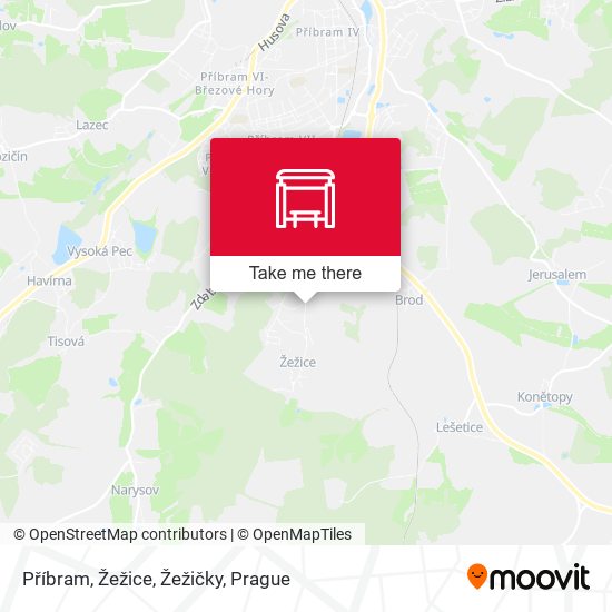 Příbram, Žežice, Žežičky map