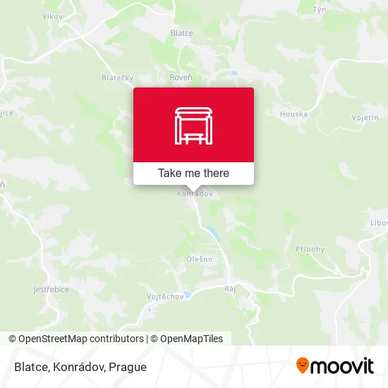 Карта Blatce, Konrádov