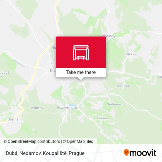 Dubá, Nedamov, Koupaliště map
