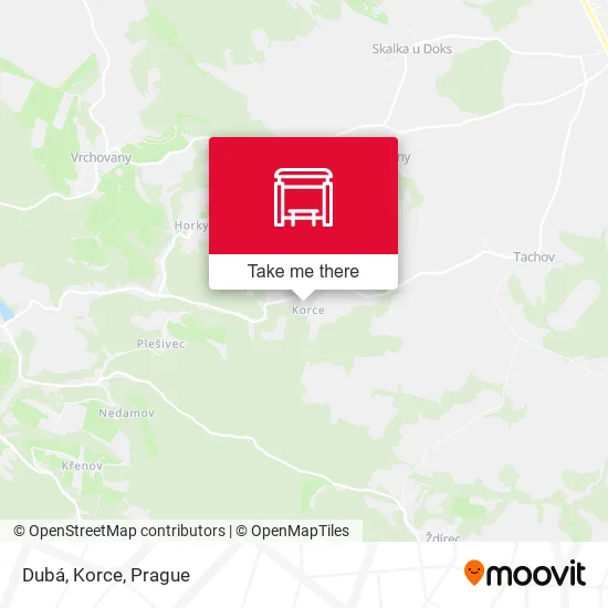 Карта Dubá, Korce