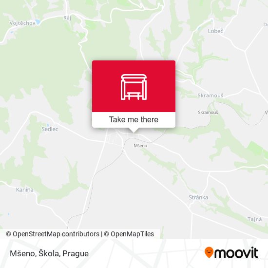 Mšeno, Škola map