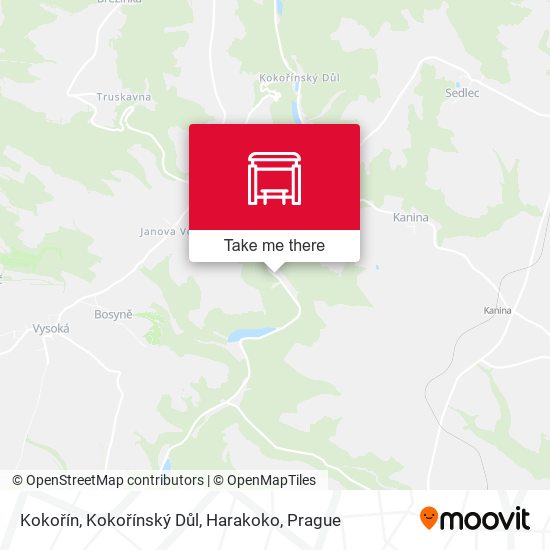 Kokořín, Kokořínský Důl, Harakoko map