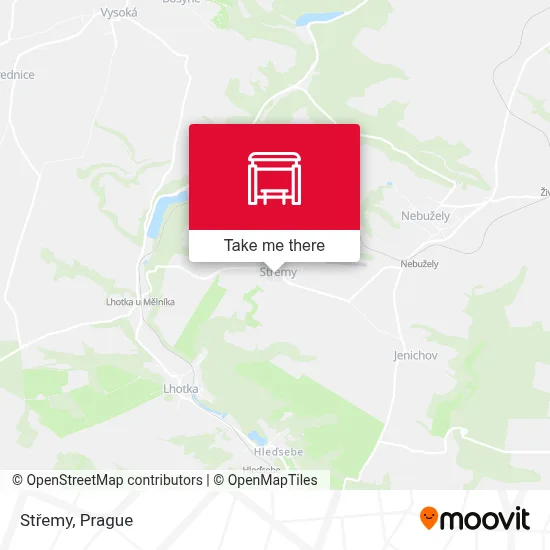 Střemy map
