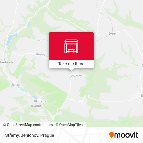 Карта Střemy, Jenichov