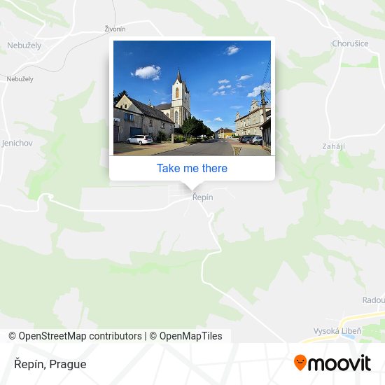 Карта Řepín