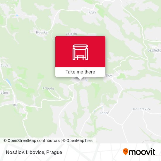 Карта Nosálov, Libovice