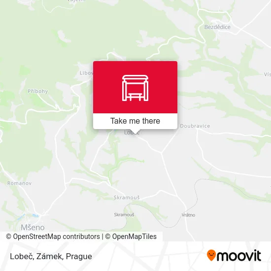 Карта Lobeč, Zámek